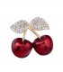 XSB165 - Golden Cherry Saree Brooch